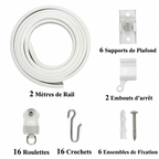Rail flexible rideau