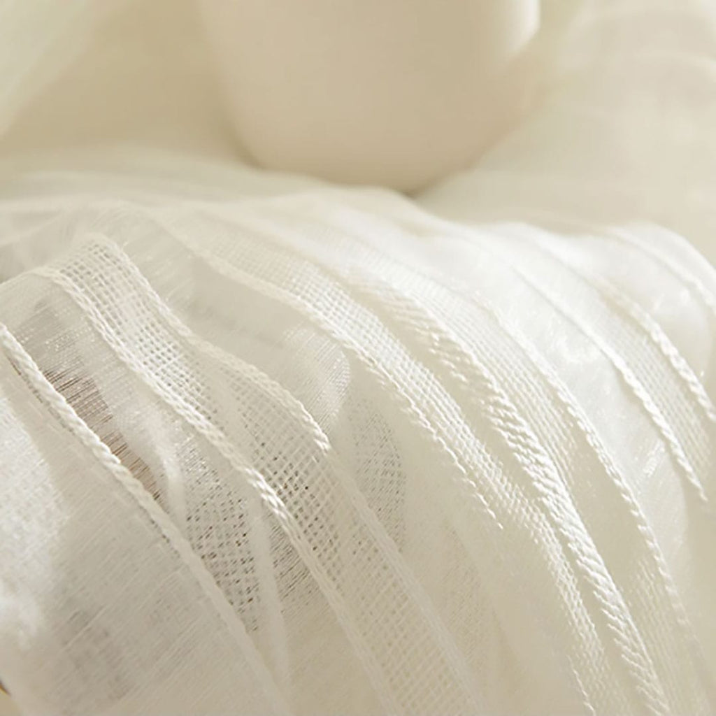 Rideaux blanc coton Veloria