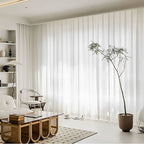 Rideau voilage blanc moderne Veloria