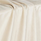 Rideau velours beige