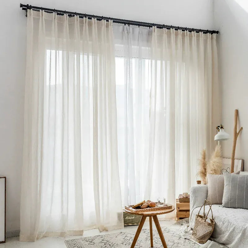 Rideau voilage beige Veloria
