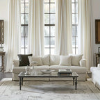 Rideau aspect velours beige
