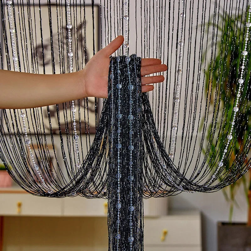 Rideaux perles de verre