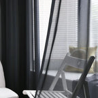 Rideau voilage noir Veloria