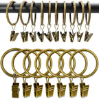Anneaux clips pour rideaux