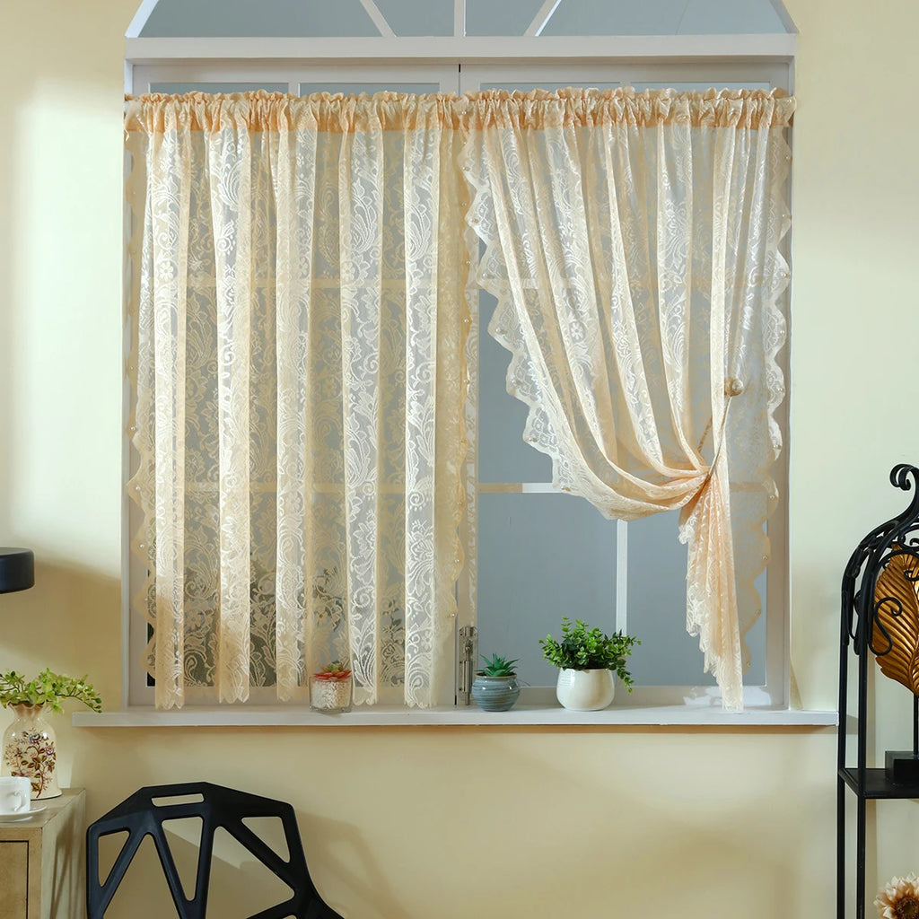 Rideau court pour chambre