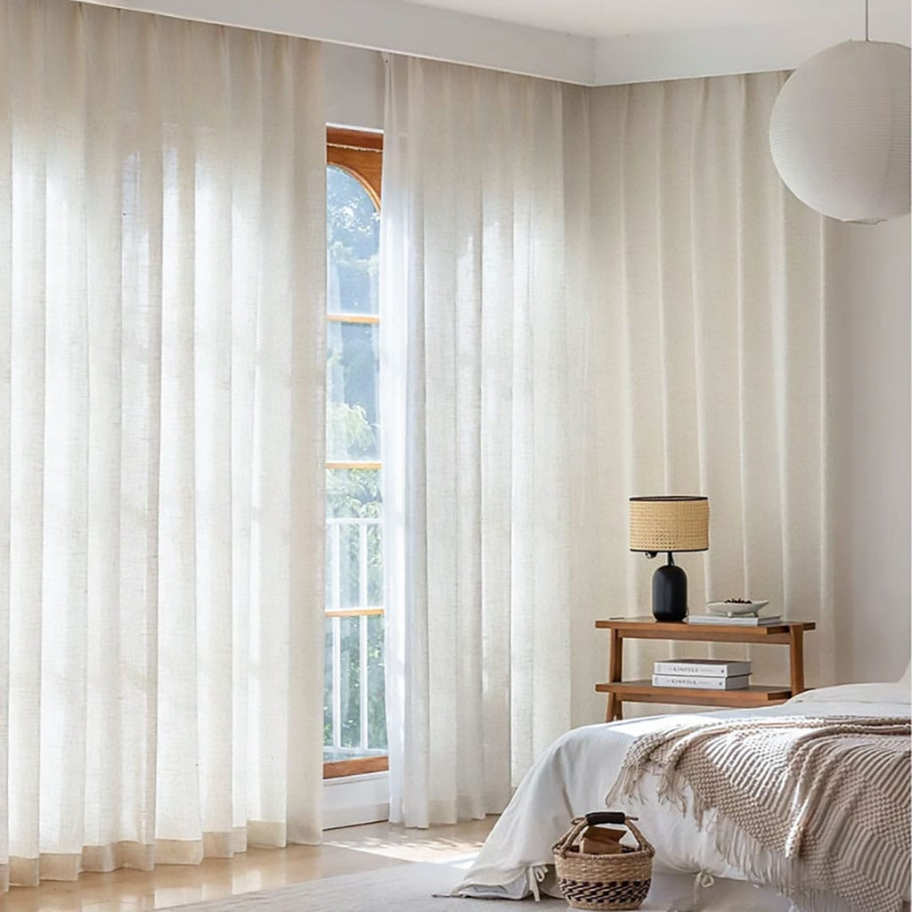 Voilage beige Veloria