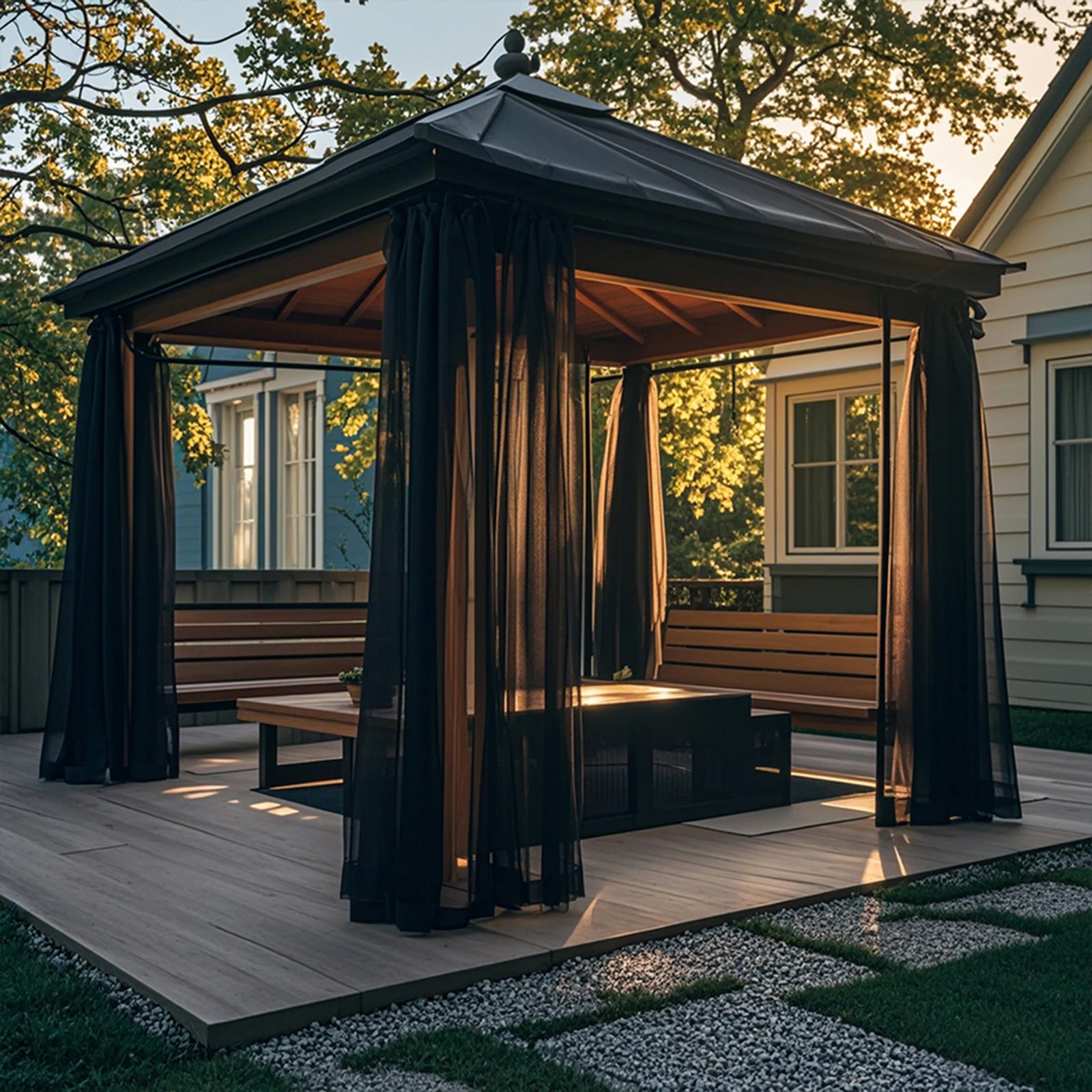 Rideau moustiquaire extérieur