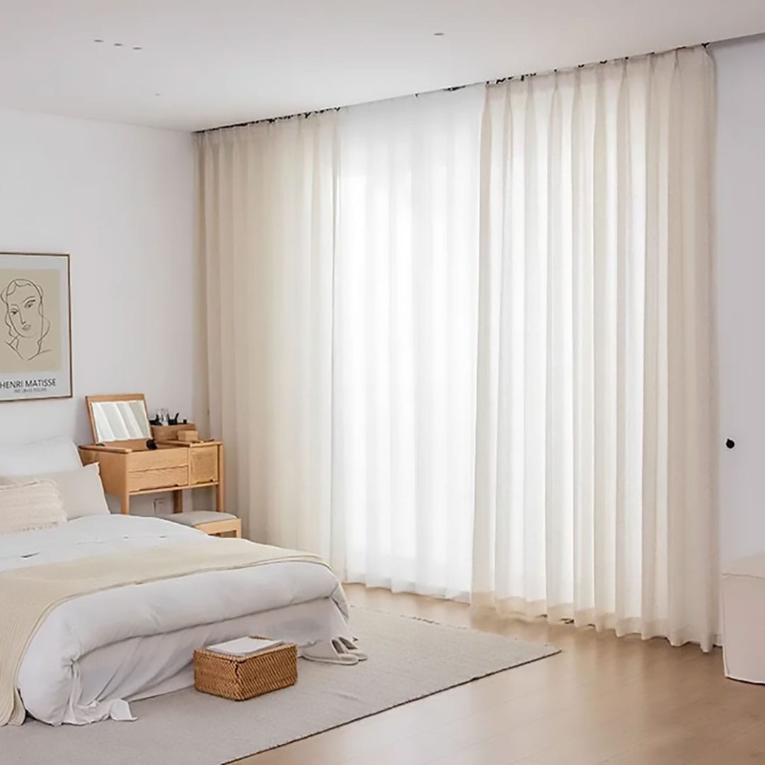 Rideau voilage beige Veloria