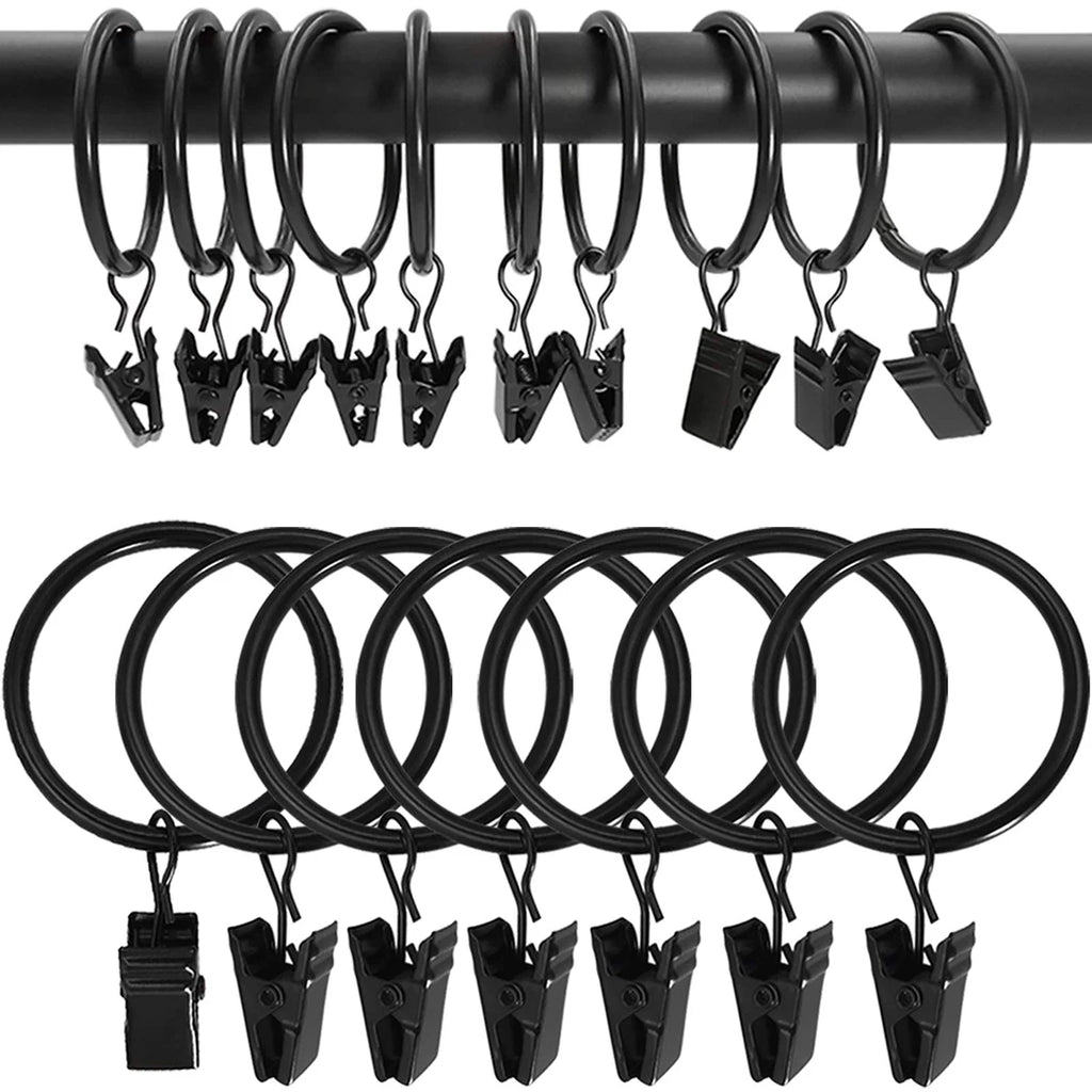 Anneaux clips pour rideaux