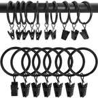 Anneaux clips pour rideaux