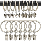 Anneaux clips pour rideaux