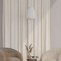 Rideau beige salon Veloria