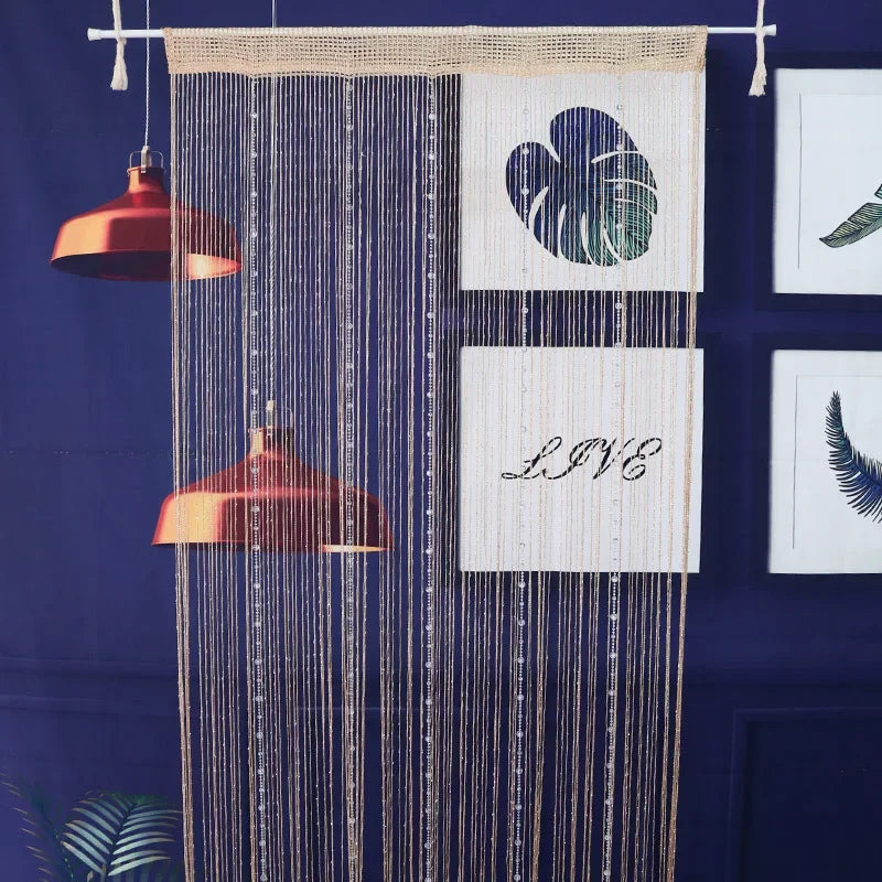 Rideaux perles de verre