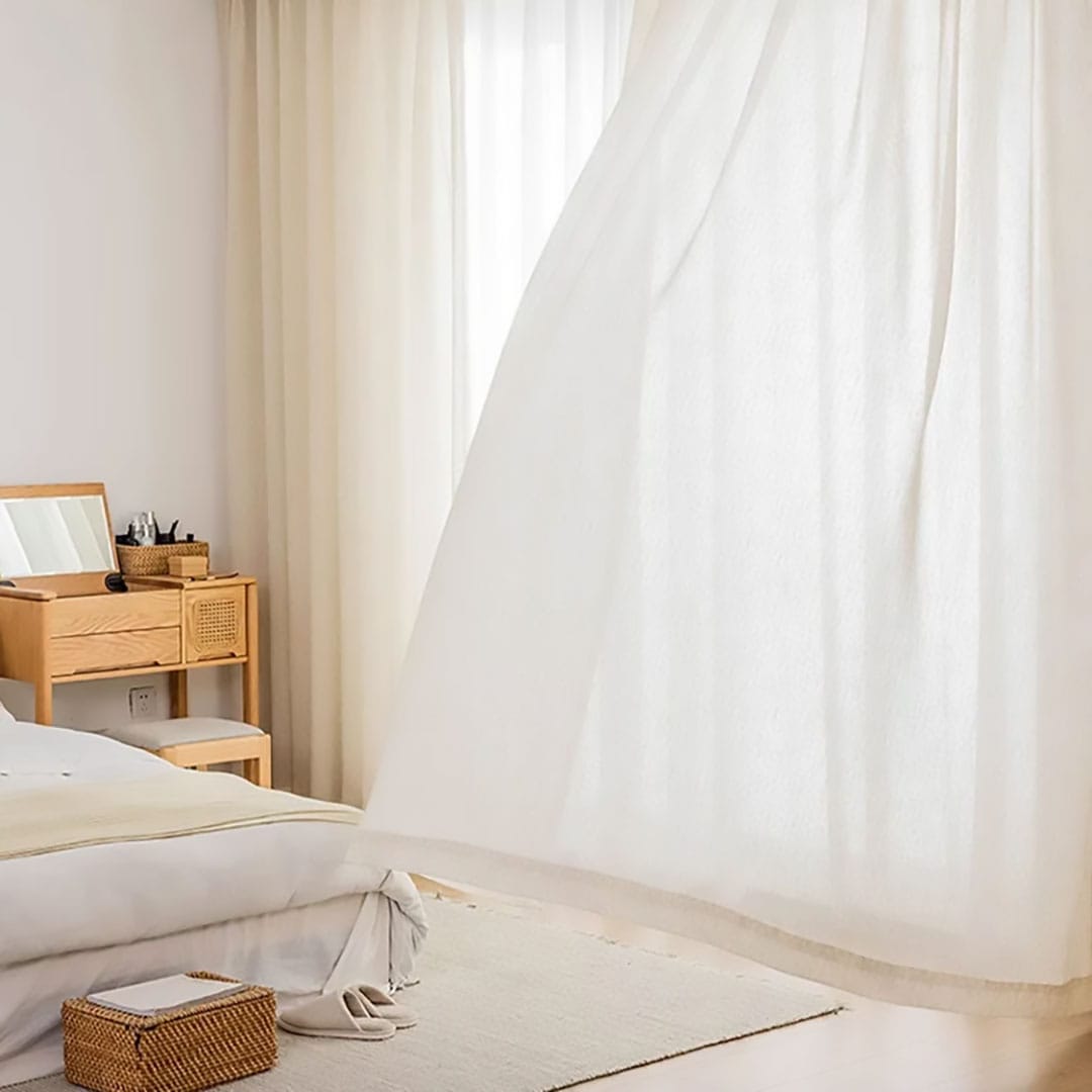 Rideau voilage beige Veloria