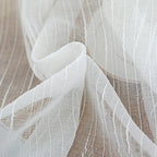 Rideau effet lin blanc
