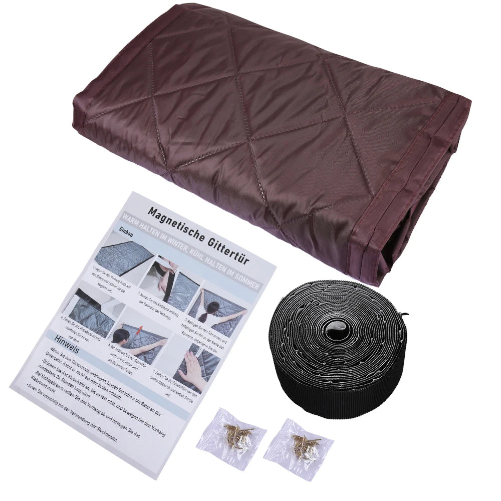 Rideau de porte isolant thermique