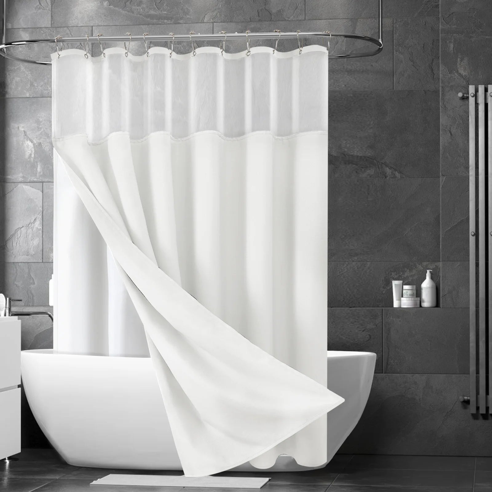 Rideau de douche lin