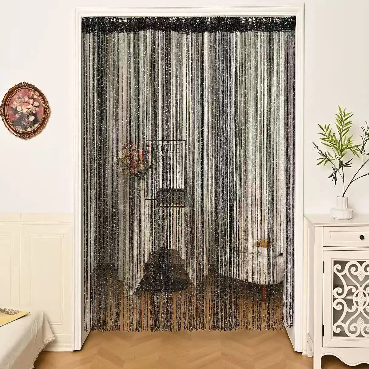Rideau de perles pour porte