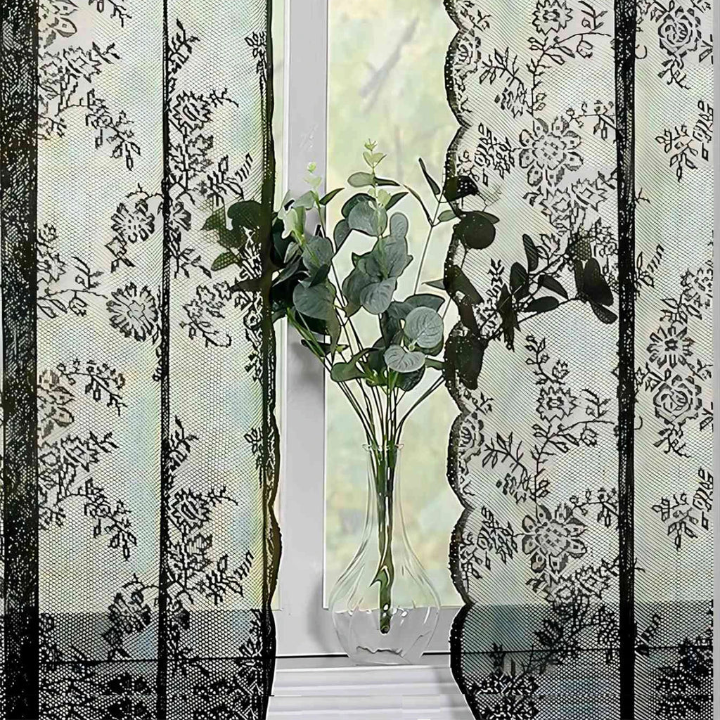Rideau dentelle romantique