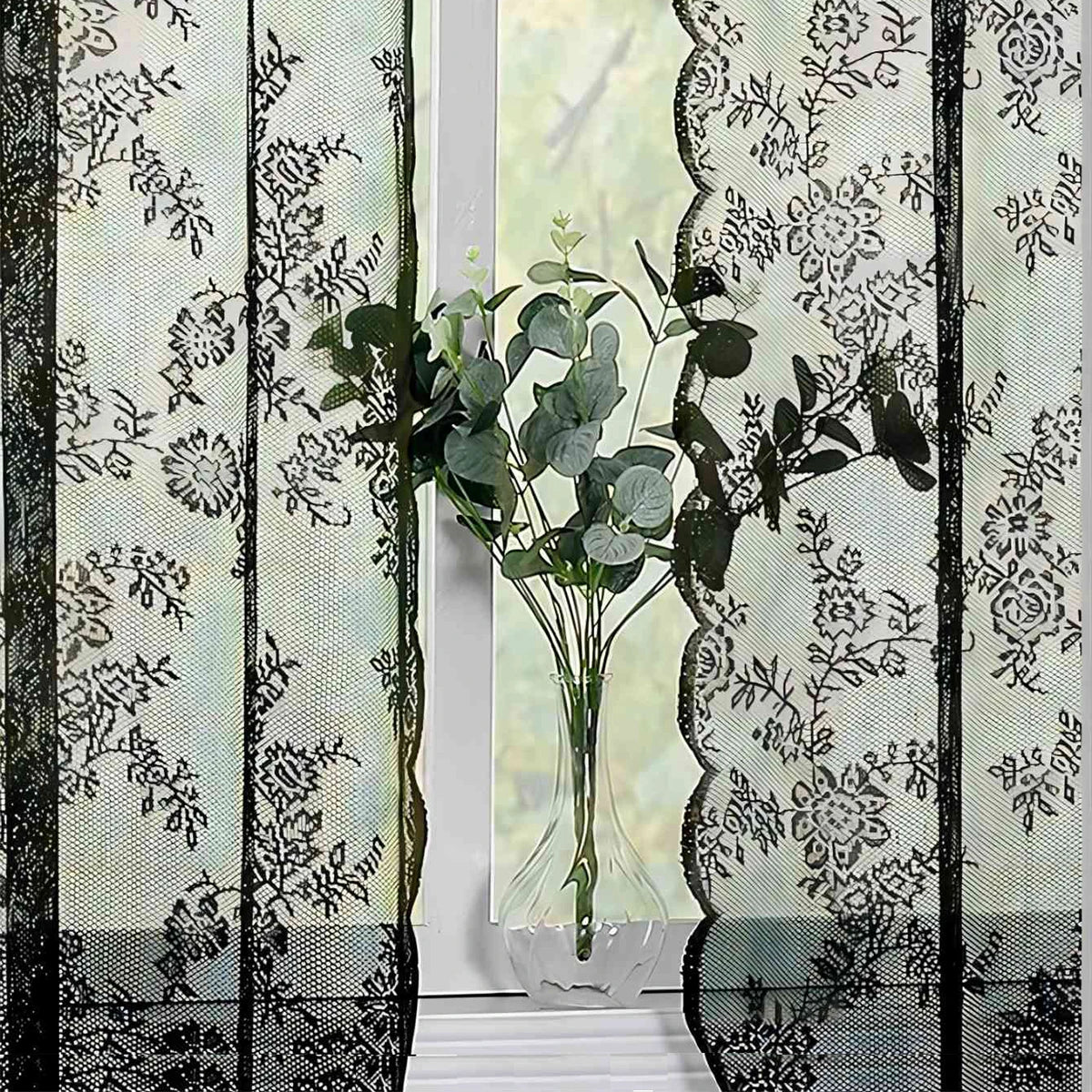 Rideau dentelle romantique