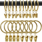 Anneaux clips pour rideaux