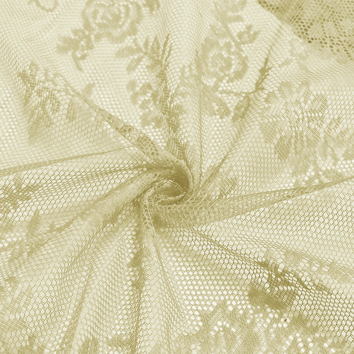 Rideau dentelle romantique