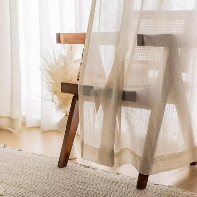 Rideau voilage beige Veloria