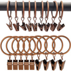 Anneaux clips pour rideaux