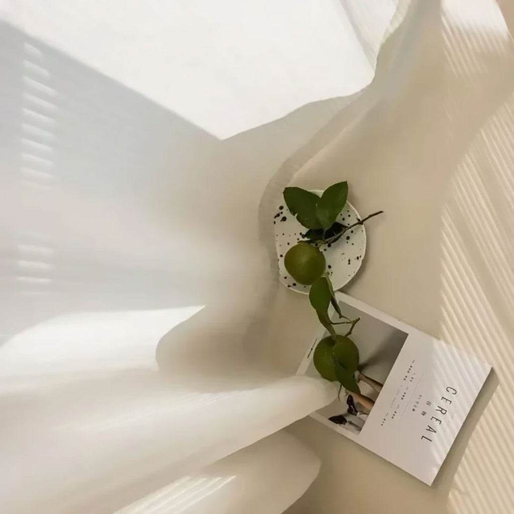 Rideau voilage blanc moderne Veloria