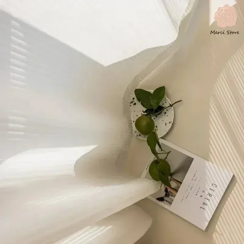 Rideau voilage blanc moderne Veloria