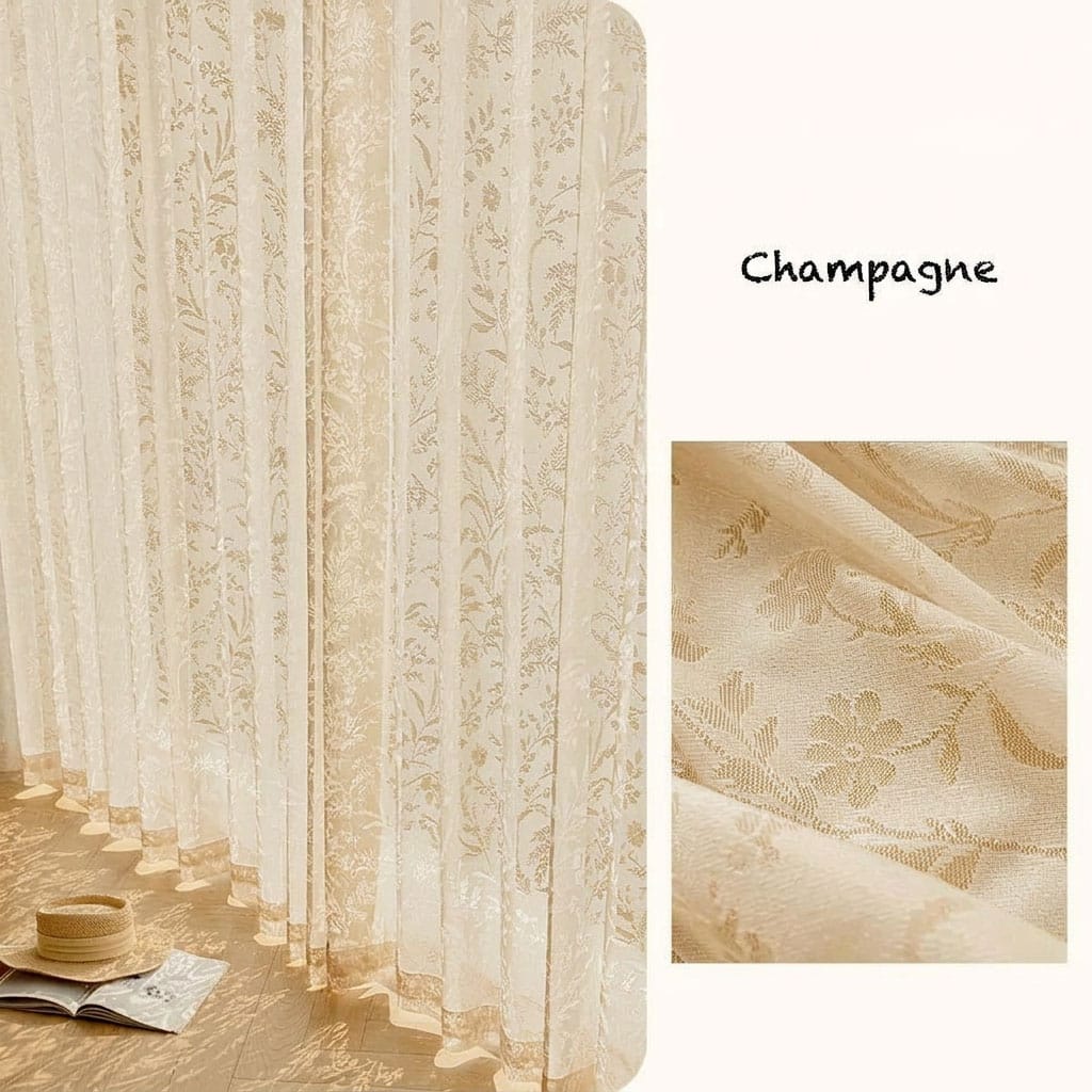 Rideau dentelle bohème Veloria