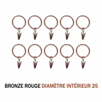 Anneaux pinces pour rideaux