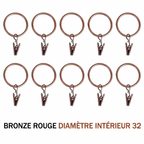 Anneaux pinces pour rideaux