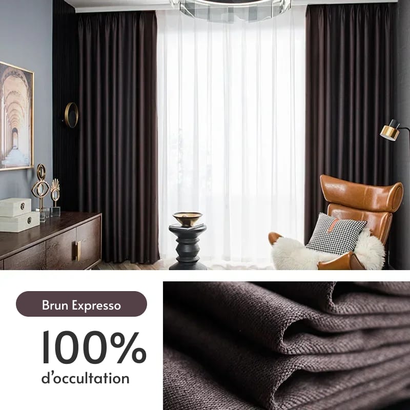 Rideau occultant effet lin Veloria