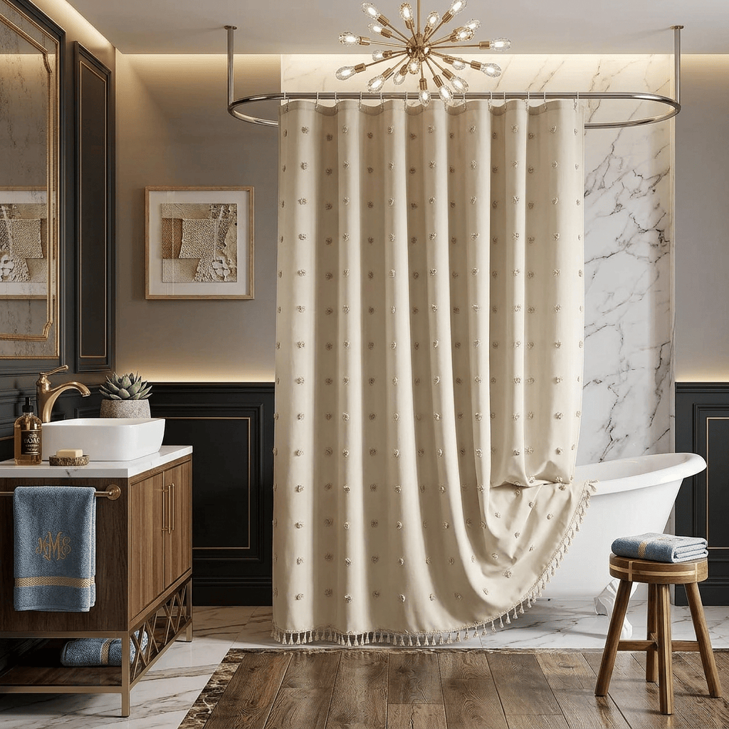 Rideau de douche chic Veloria