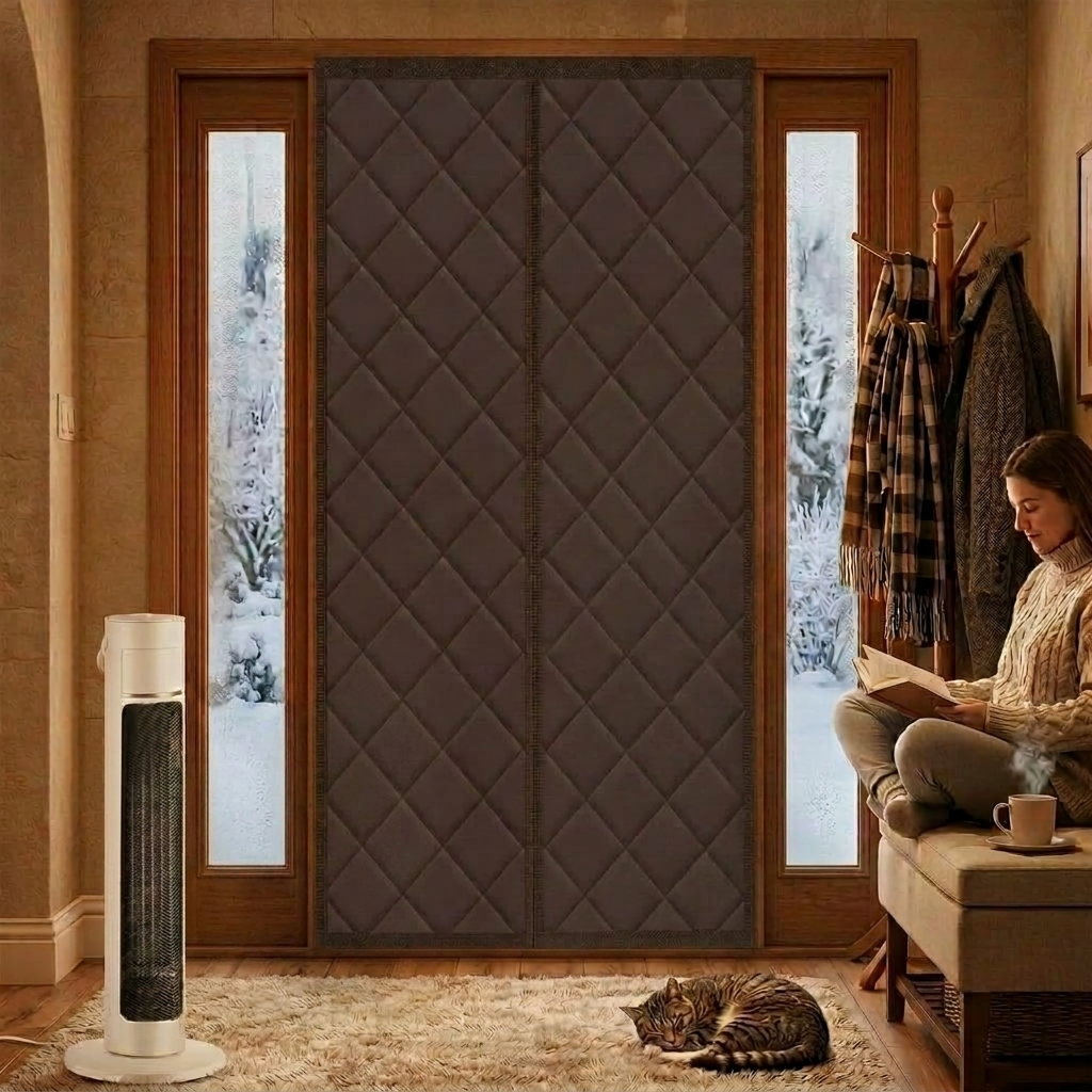 Rideau de porte isolant thermique