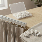 Crochet rideau rail