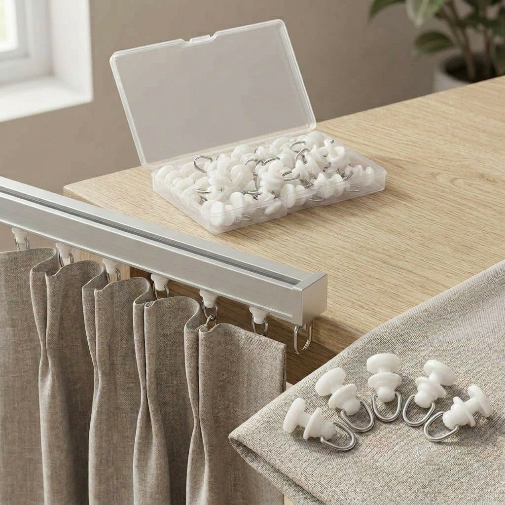 Crochet rideau rail
