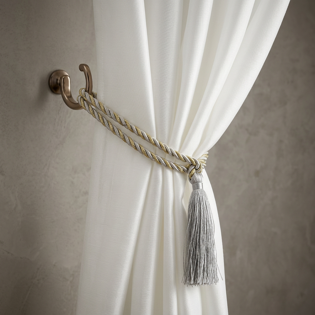 Attache rideau crochet