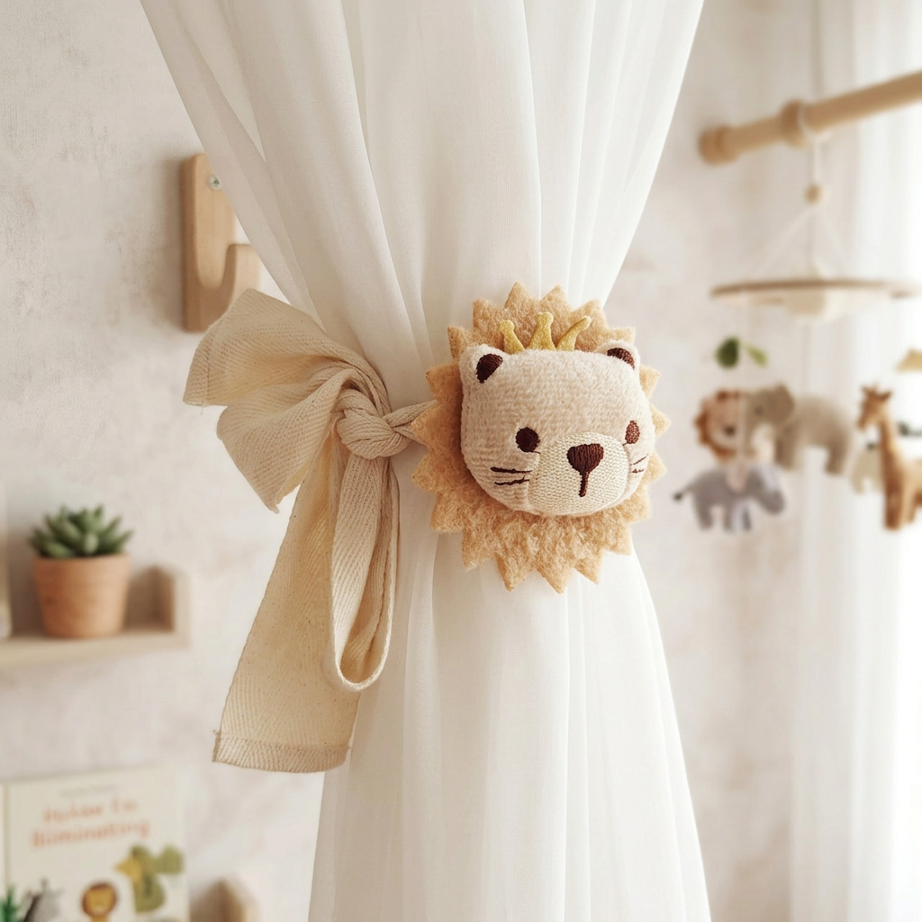Embrasse rideau peluche