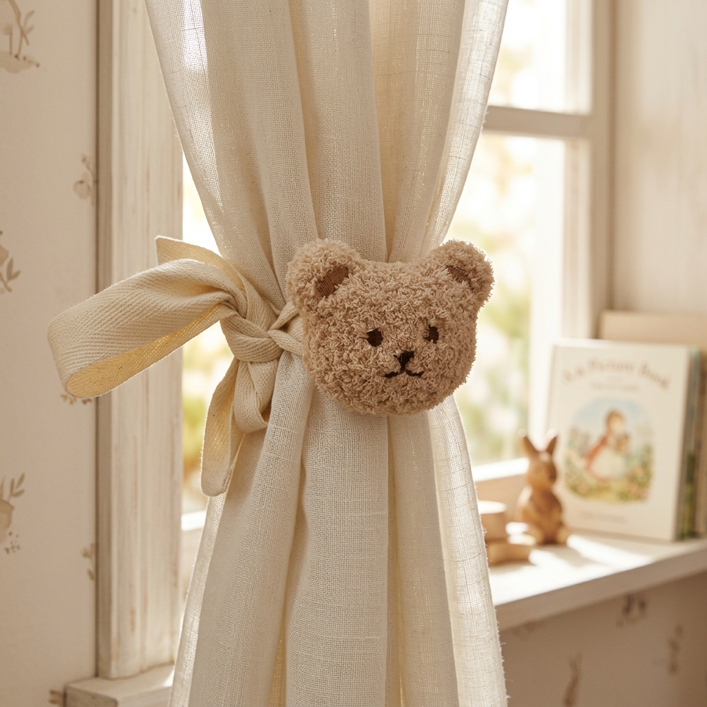 Embrasse rideau peluche