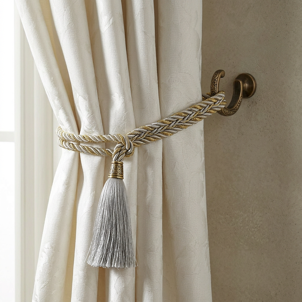 Attache rideau crochet