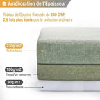 Rideau de douche effet lin Veloria