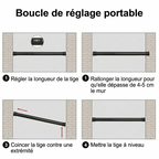 Tringle rideau sans percer