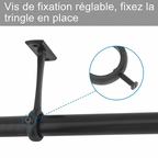 Fixation tringle rideau