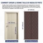 Rideau de porte isolant thermique