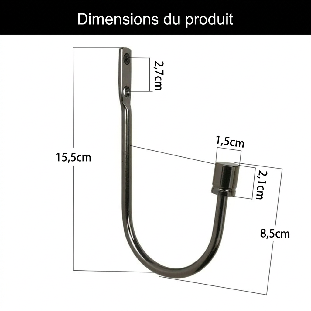 Embrasse rideau métal