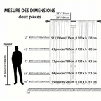 Rideau design pour salon Veloria