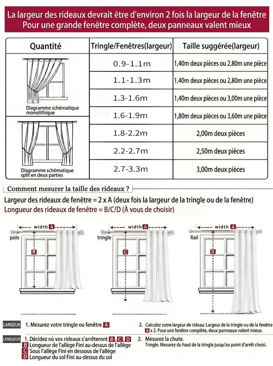 Rideau design pour salon Veloria